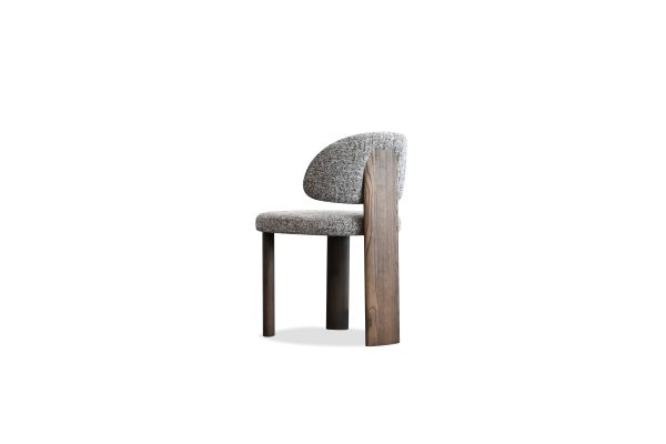 SAKE Koala Tweed Dining Chair Ebony Ash Base 3 2