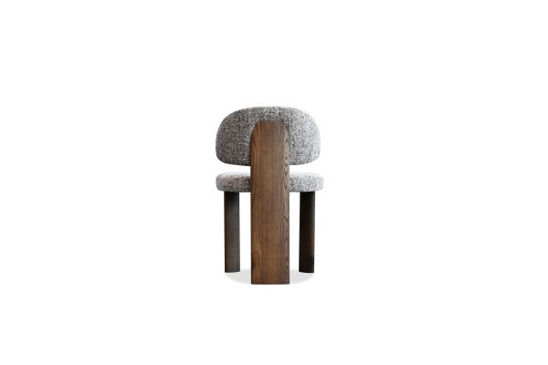 SAKE Koala Tweed Dining Chair Ebony Ash Base 4 2