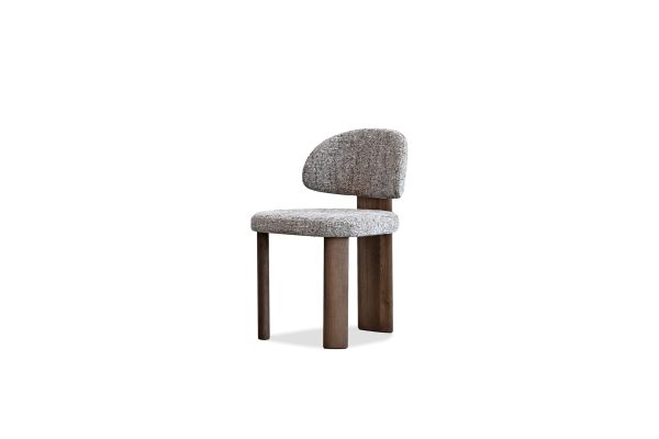 SAKE Koala Tweed Dining Chair Ebony Ash Base 7