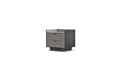 SALAZAR Grey Sintered Stone Top Side Table
