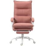 Heated Executive Massage Office Chair with Footrest and Lumbar Support