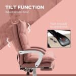 Heated Executive Massage Office Chair with Footrest and Lumbar Support