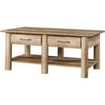 Rustic Oak Lodge Coffee Table with Drawers and Faux Fronts 5 Rustic Oak Lodge Coffee Table with Drawers and Faux Fronts