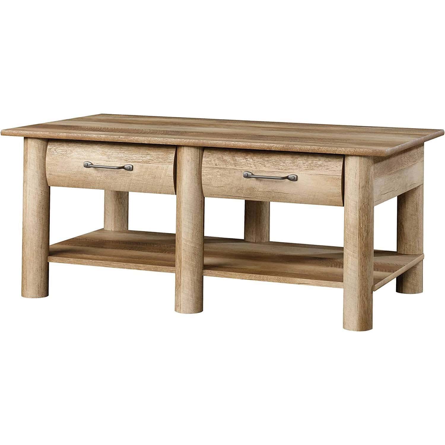 Rustic Oak Lodge Coffee Table with Drawers and Faux Fronts 1 Rustic Oak Lodge Coffee Table with Drawers and Faux Fronts
