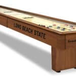 Long Beach State University Shuffleboard Table with Chardonnay Finish