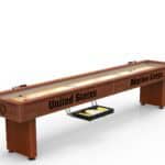 United States Marine Corps Shuffleboard Table with Chardonnay Finish