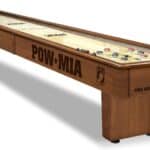 POW/MIA Shuffleboard Table with Chardonnay Finish