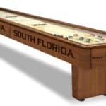 University of South Florida Shuffleboard Table with Chardonnay Finish