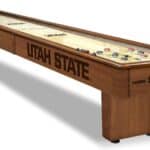 Utah State University Shuffleboard Table with Chardonnay Finish 11 Utah State University Shuffleboard Table with Chardonnay Finish