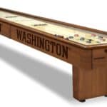 University of Washington Shuffleboard Table with Chardonnay Finish 11 University of Washington Shuffleboard Table with Chardonnay Finish
