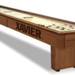 Xavier University Shuffleboard Table with Chardonnay Finish