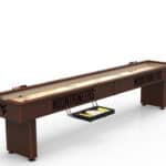 West Virginia University Shuffleboard Table with Navajo Finish