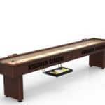 University of Wisconsin Shuffleboard Table with Navajo Finish