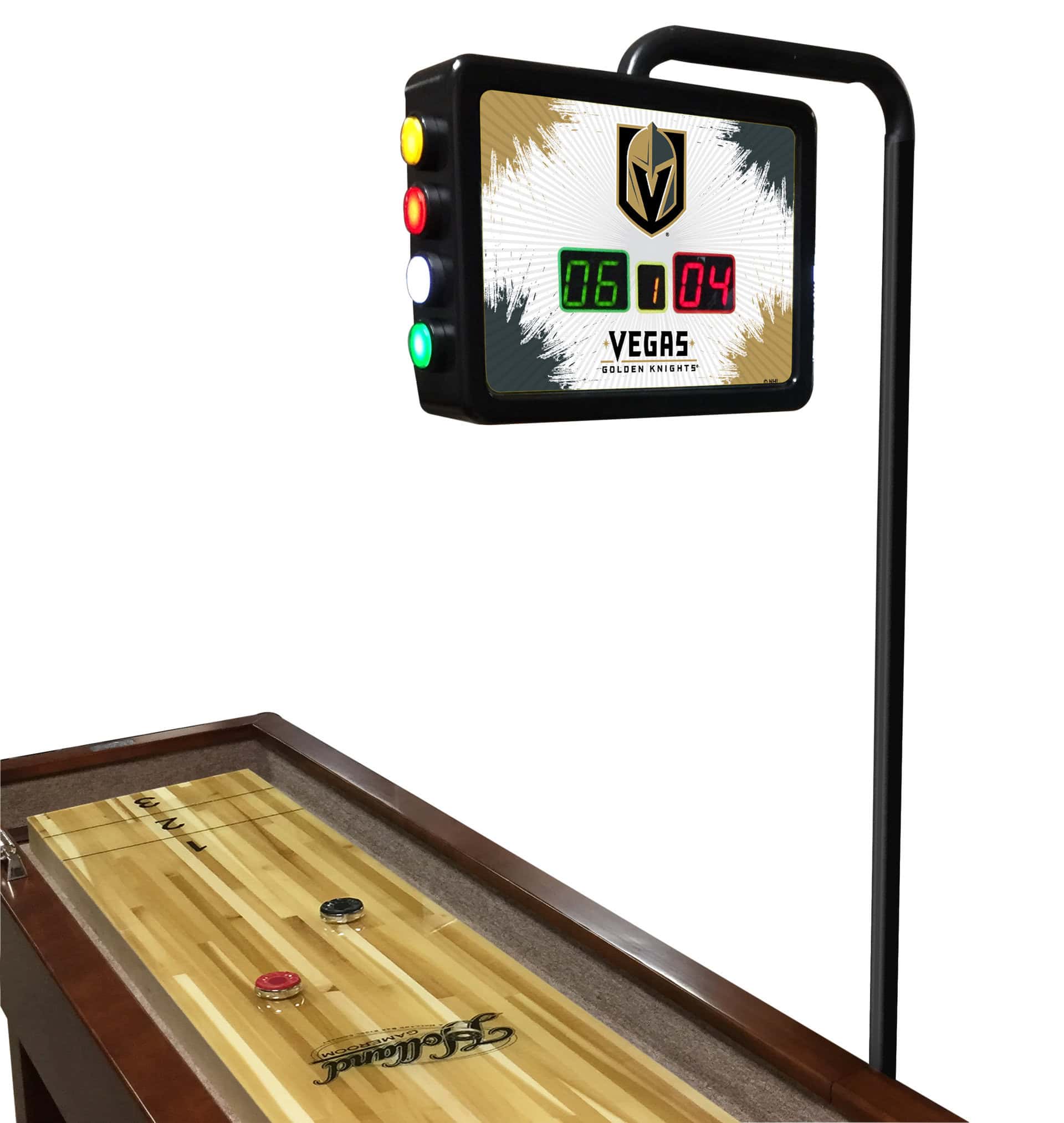 Vegas Golden Knights Shuffleboard Electronic Scoring Unit 6 Vegas Golden Knights Shuffleboard Electronic Scoring Unit