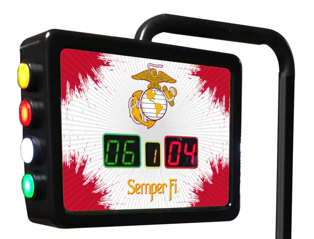 Marine Corps (Red/Yellow) Shuffleboard Electronic Scoring Unit 1 Marine Corps (Red/Yellow) Shuffleboard Electronic Scoring Unit