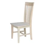Mission Style Unfinished Wood Dining Chair High Back (Set of 2) 9 Mission Style Unfinished Wood Dining Chair High Back (Set of 2)