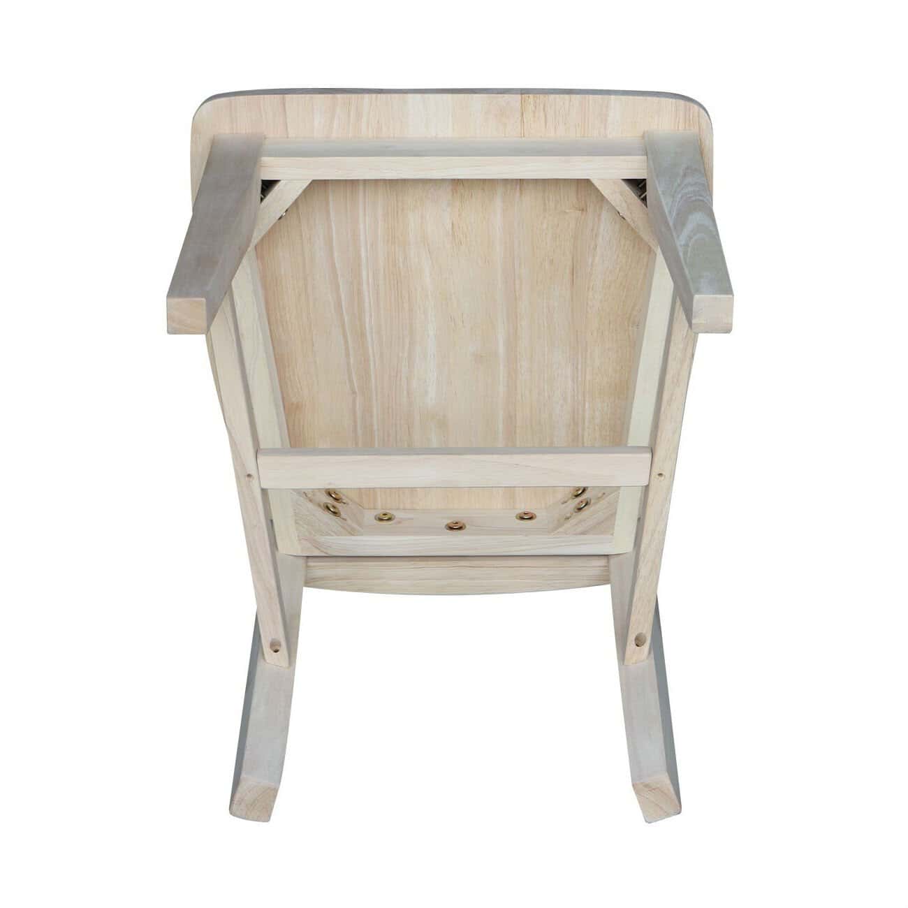 Mission Style Unfinished Wood Dining Chair High Back (Set of 2) 5 Mission Style Unfinished Wood Dining Chair High Back (Set of 2) - Image 5