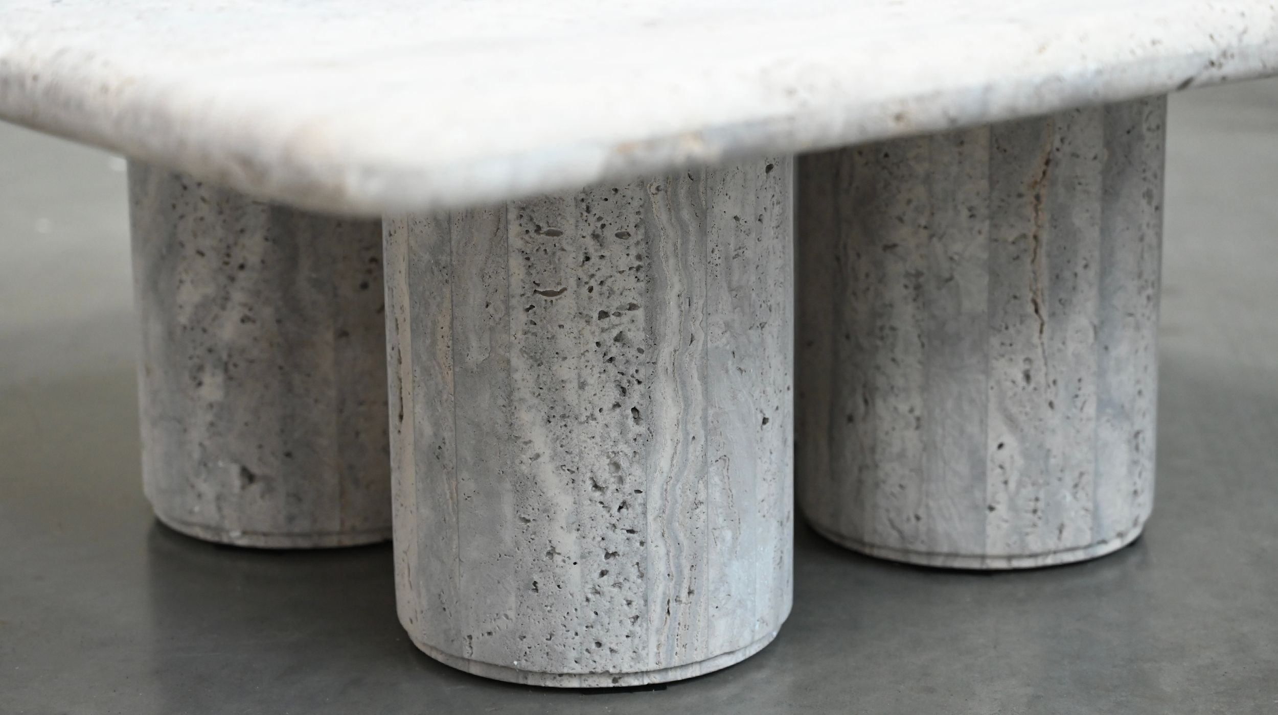 SHELTER Square Grey Sandstone Marble Coffee Table 4 SHELTER Square Grey Sandstone Marble Coffee Table - Image 4