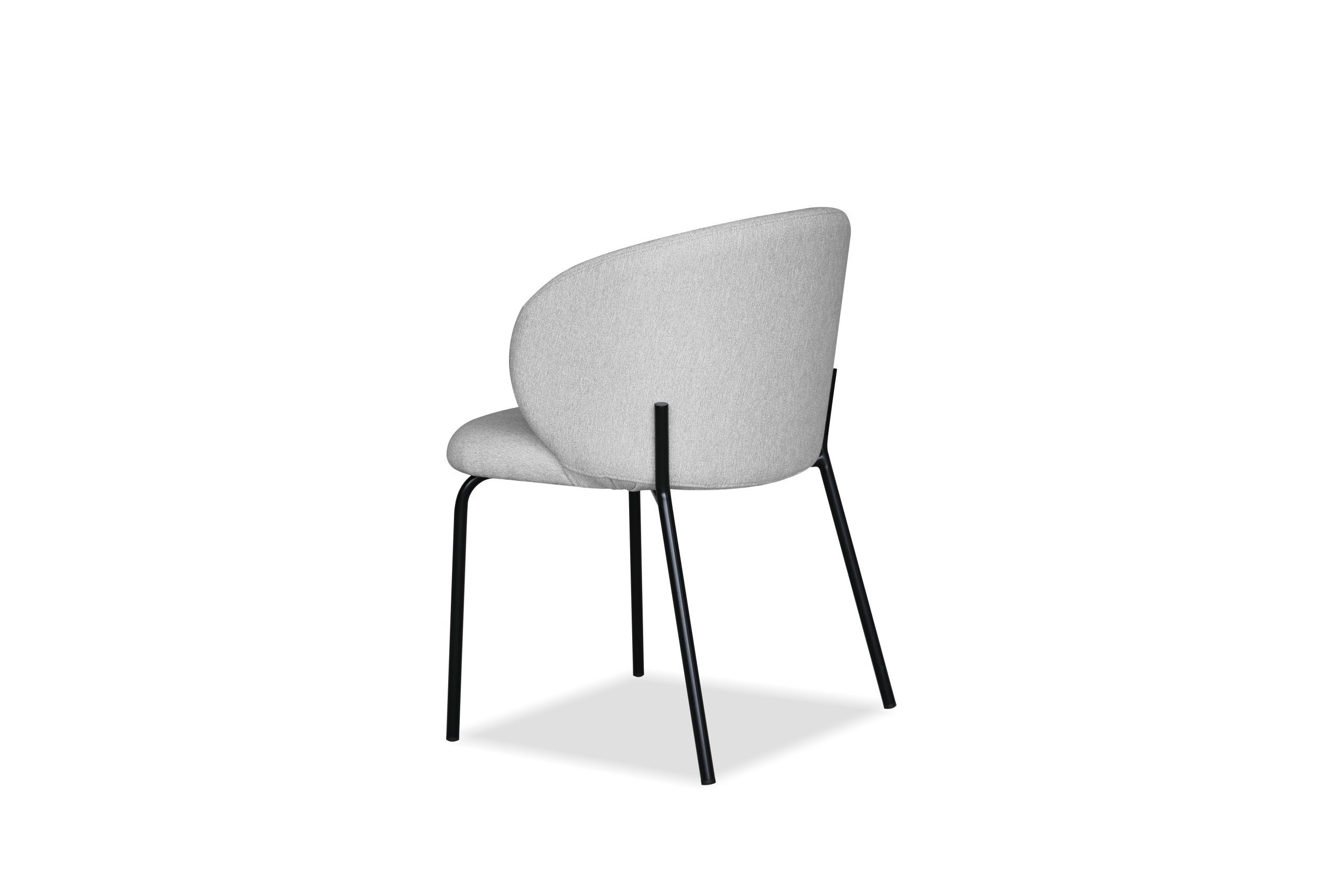 SHEPLEY Birch Weave Dining Chair Black Steel Base 4 SHEPLEY Birch Weave Dining Chair Black Steel Base - Image 4