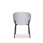 SHEPLEY Birch Weave Dining Chair Black Steel Base 10 SHEPLEY Birch Weave Dining Chair Black Steel Base