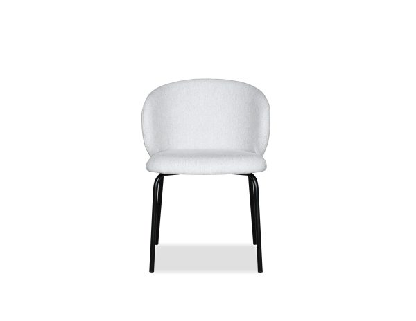 SHEPLEY Poplar Dining Chair Black Powder Coated Steel 1 2