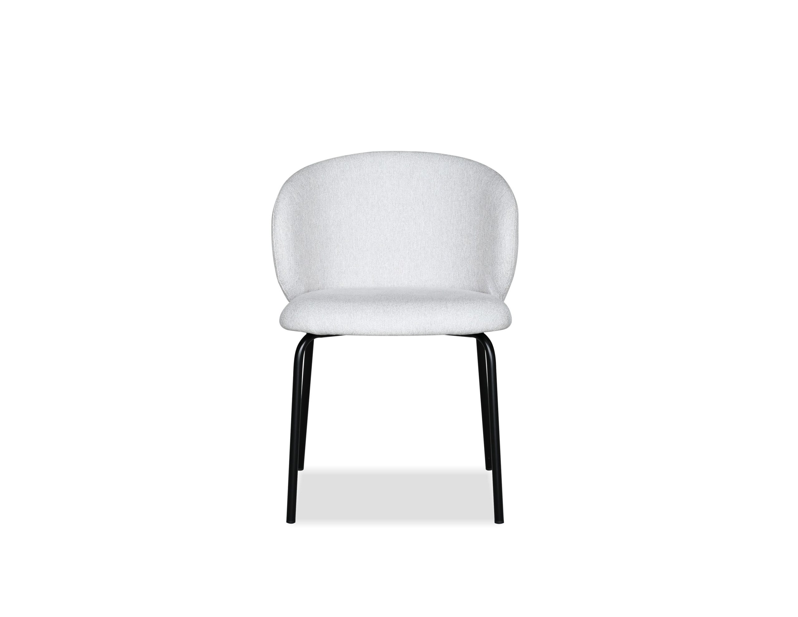 SHEPLEY Poplar Dining Chair Black Powder Coated Steel 2 SHEPLEY Poplar Dining Chair Black Powder Coated Steel - Image 2