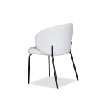 SHEPLEY Poplar Dining Chair Black Powder Coated Steel 10 SHEPLEY Poplar Dining Chair Black Powder Coated Steel