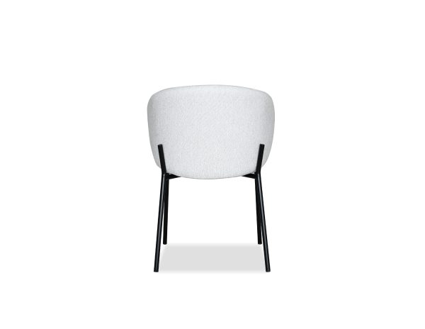 SHEPLEY Poplar Dining Chair Black Powder Coated Steel 4 2
