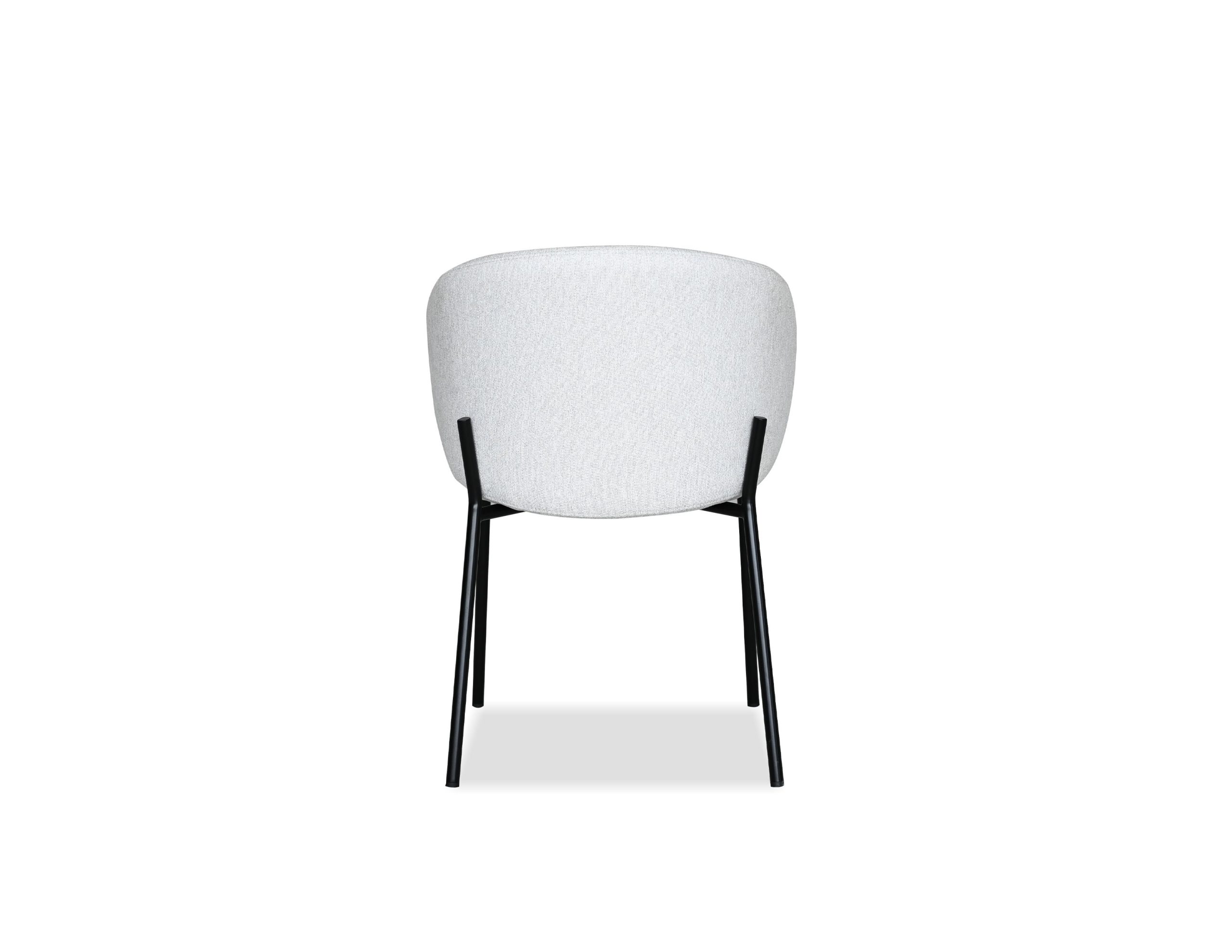 SHEPLEY Poplar Dining Chair Black Powder Coated Steel 5 SHEPLEY Poplar Dining Chair Black Powder Coated Steel - Image 5