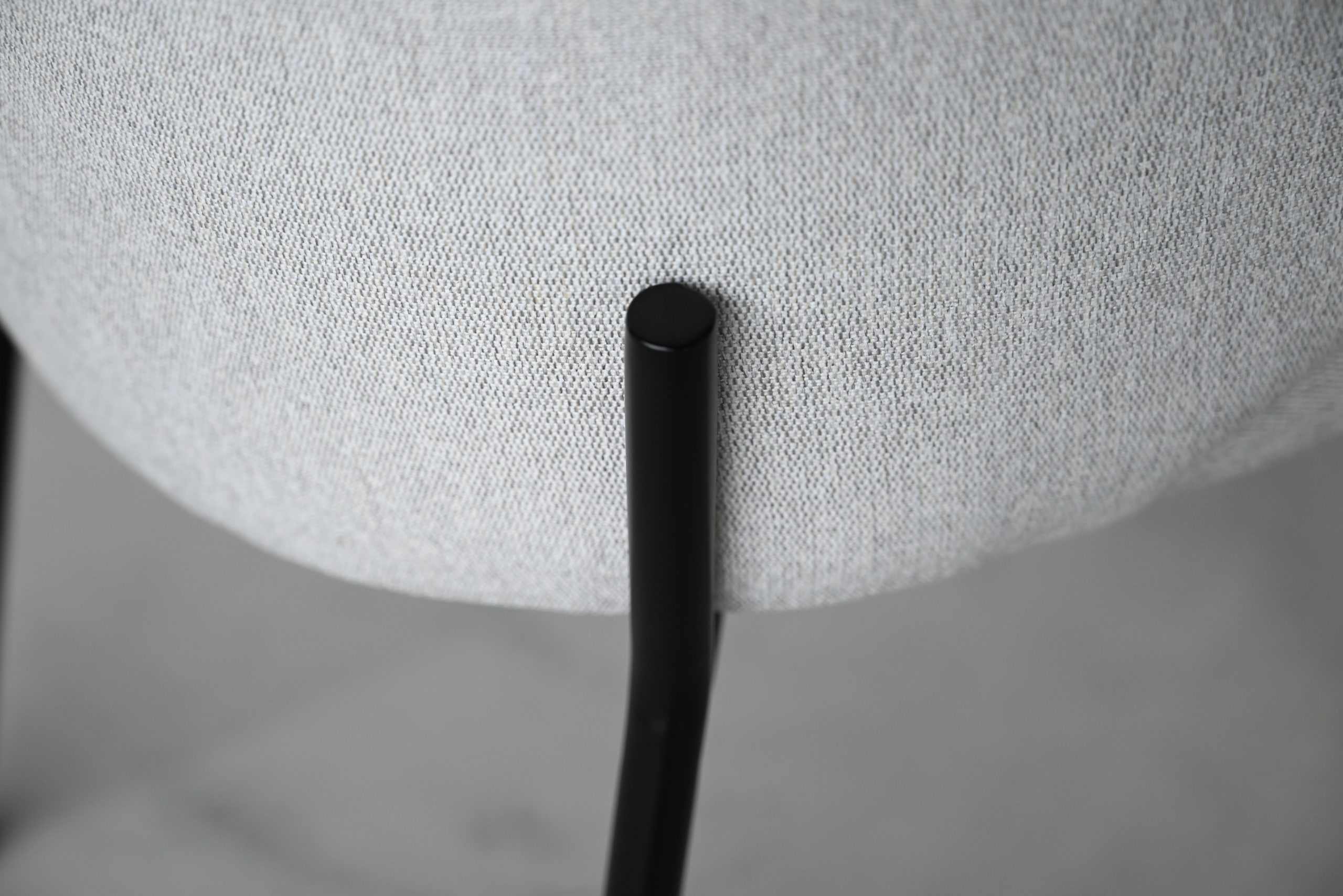 SHEPLEY Poplar Dining Chair Black Powder Coated Steel 6 SHEPLEY Poplar Dining Chair Black Powder Coated Steel - Image 6