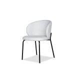 SHEPLEY Poplar Dining Chair Black Powder Coated Steel 7 SHEPLEY Poplar Dining Chair Black Powder Coated Steel