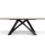 SHIBUYA Oak Dining Table Black Steel Gum Tree Metal 4 SHIBUYA Oak Dining Table Black Steel Gum Tree Metal