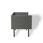 SLATER Walnut and Slate Ceramic Top Side Table
