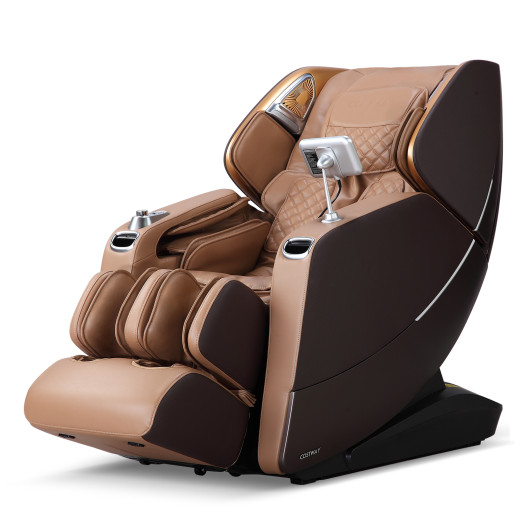 Zero Gravity Full Body 3D Massage Chair with Airbags Brown - Image 2