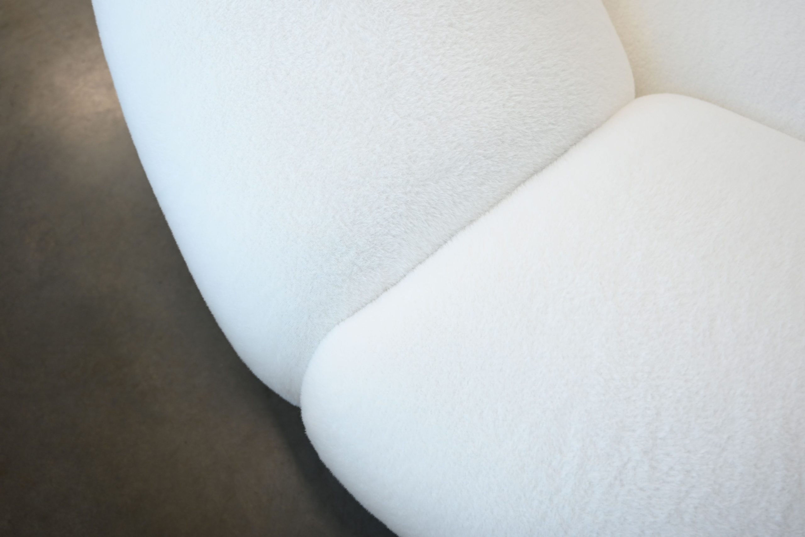 CIRRO Polar White Fabric Four-Seater Sofa