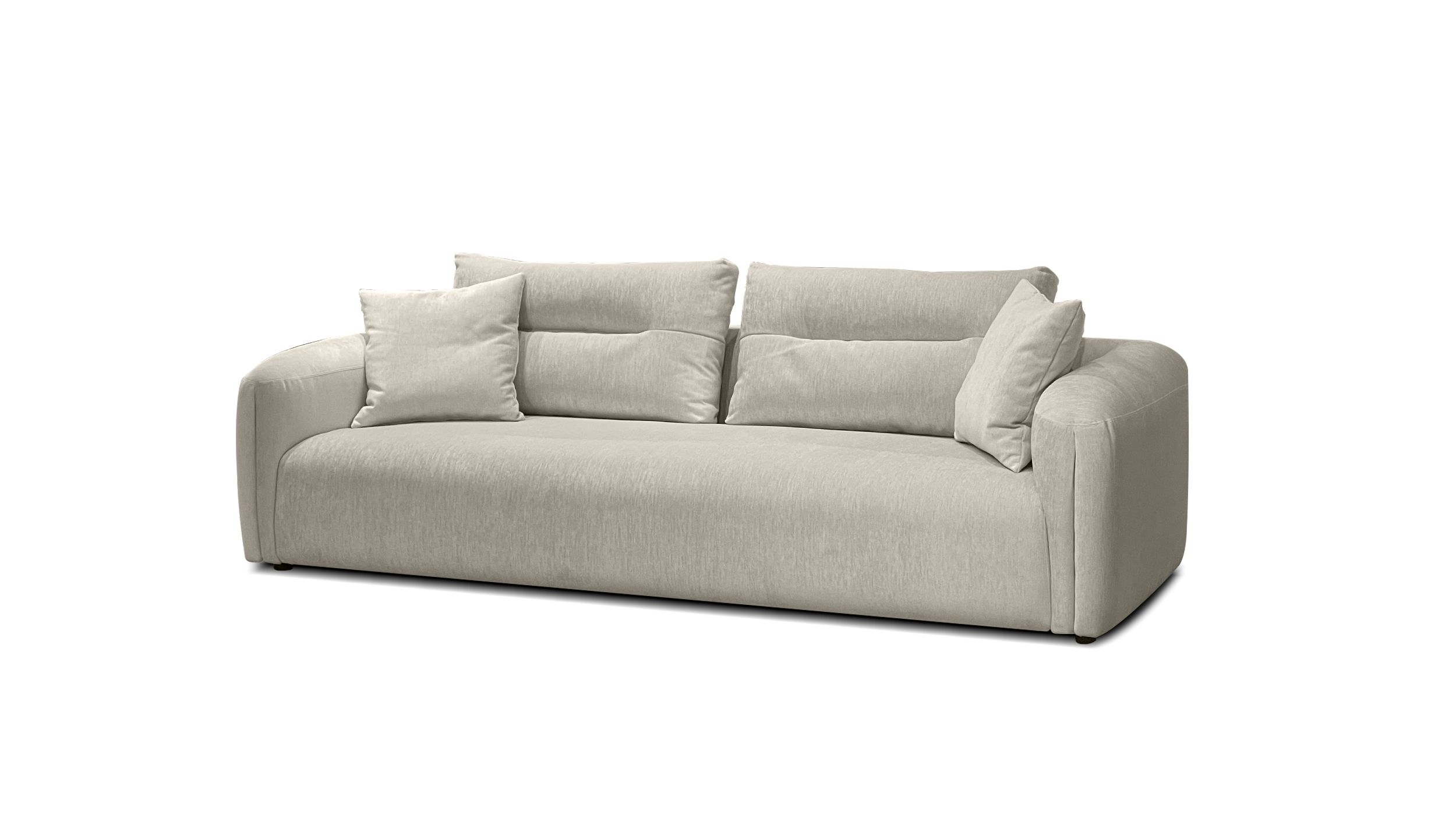 FILO Cream Ultrasuede 3-Seater Sofa