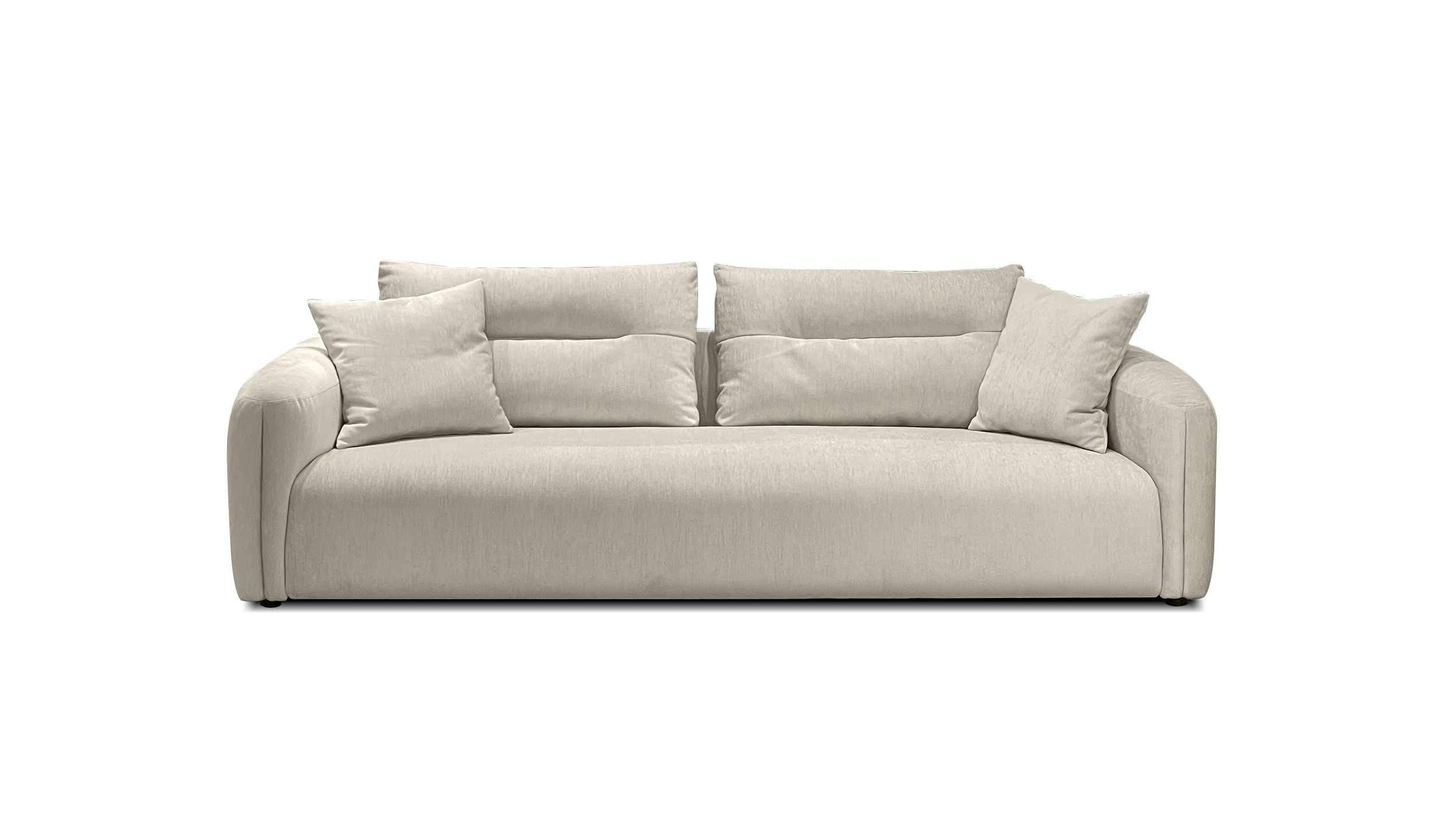 FILO Cream Ultrasuede 3-Seater Sofa