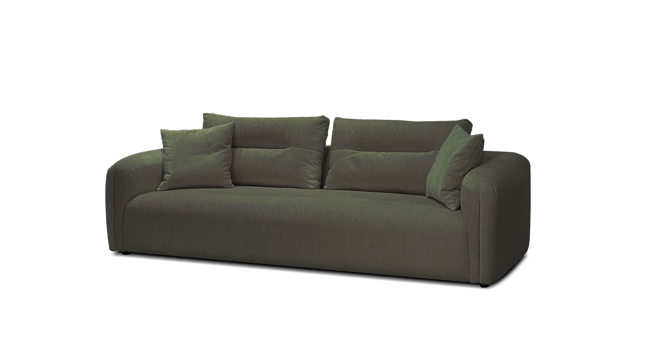 FILO Thyme Green Fabric Sofa 3-Seater