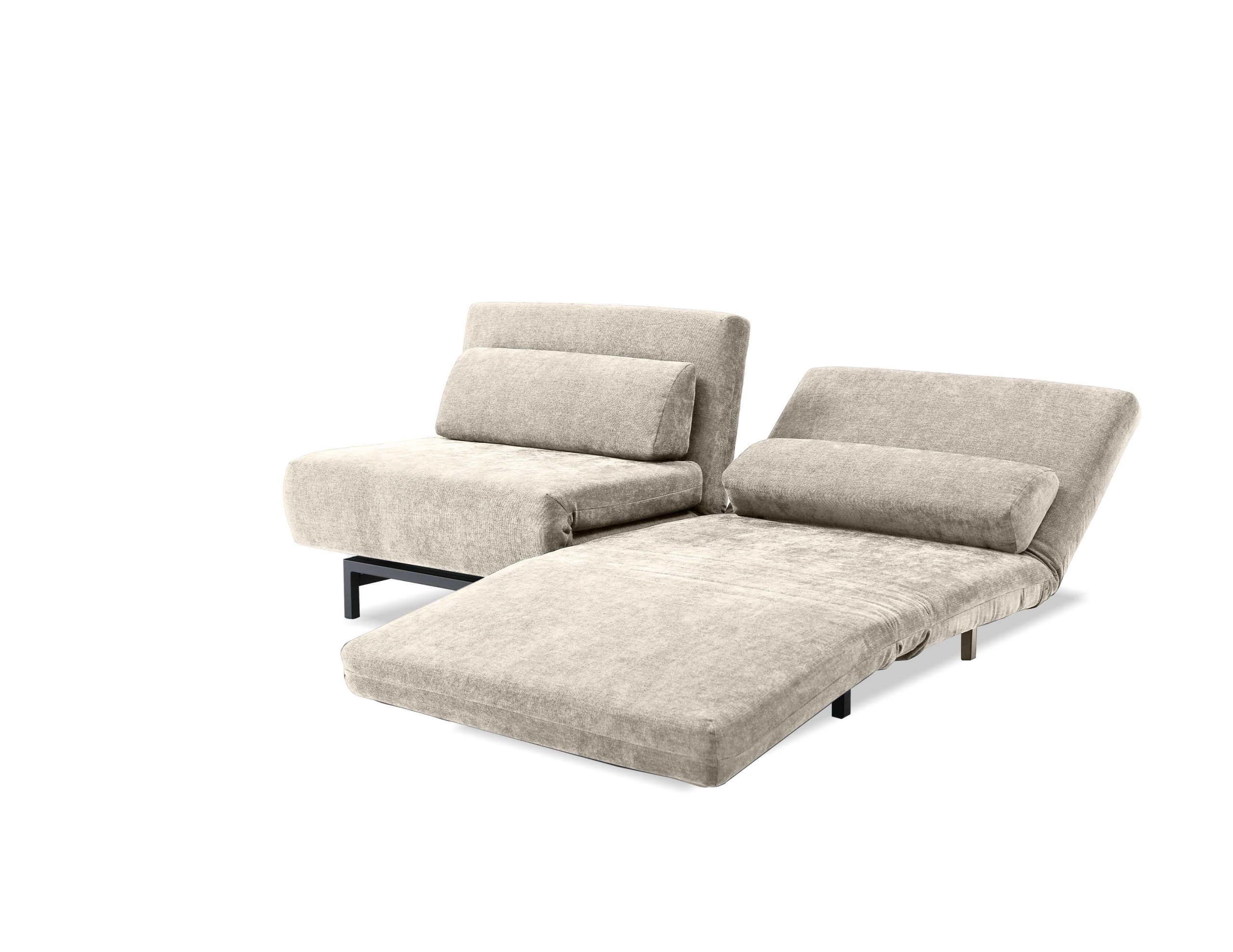 ISO Driftwood Swivel Sofa Bed Black Legs