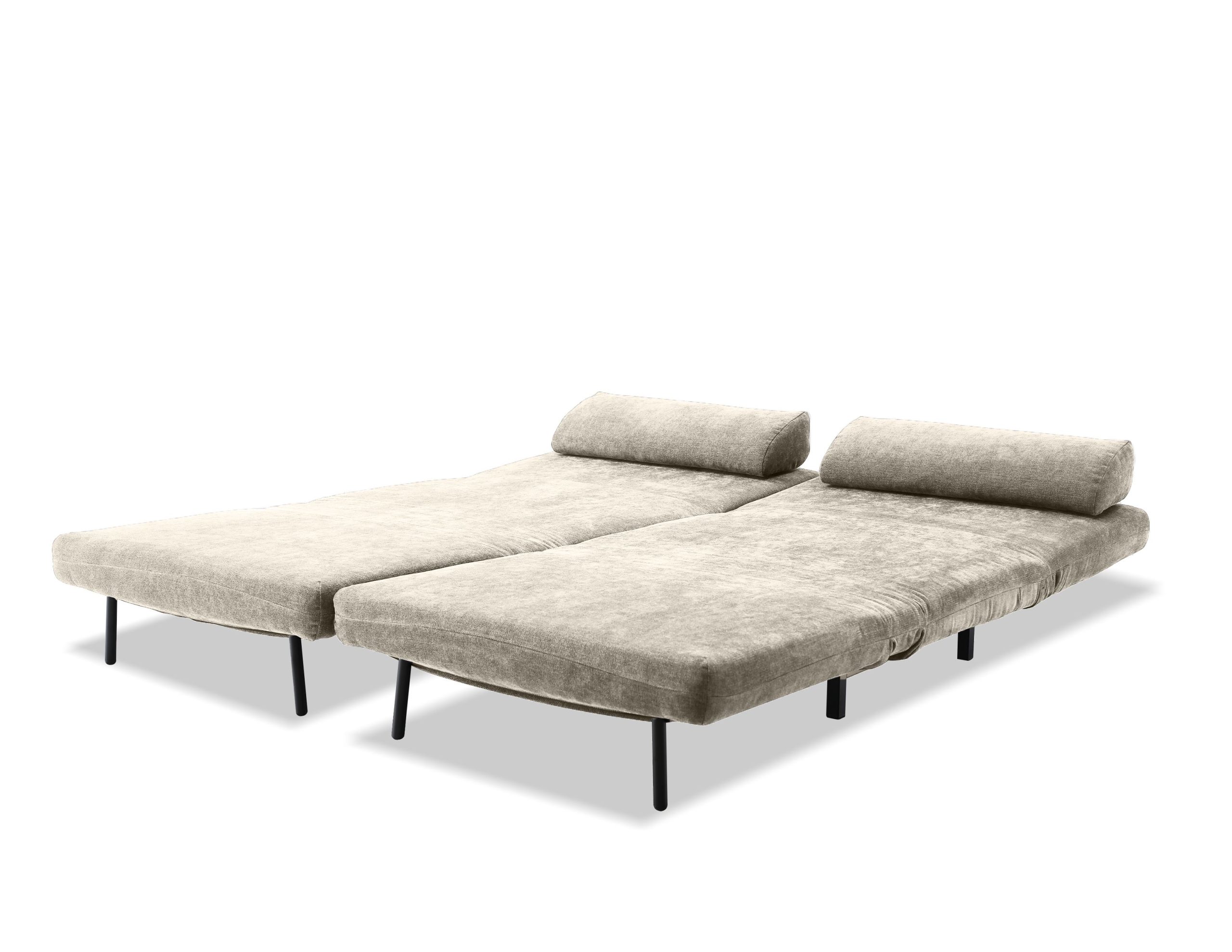 ISO Driftwood Swivel Sofa Bed Black Legs