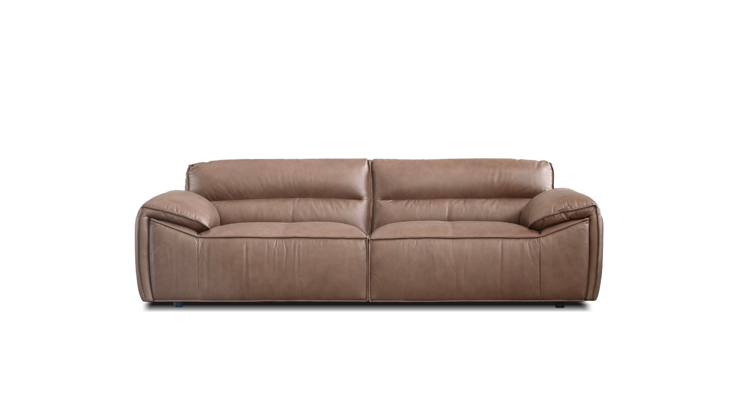 OSTA Cacao Brown Leather Sofa