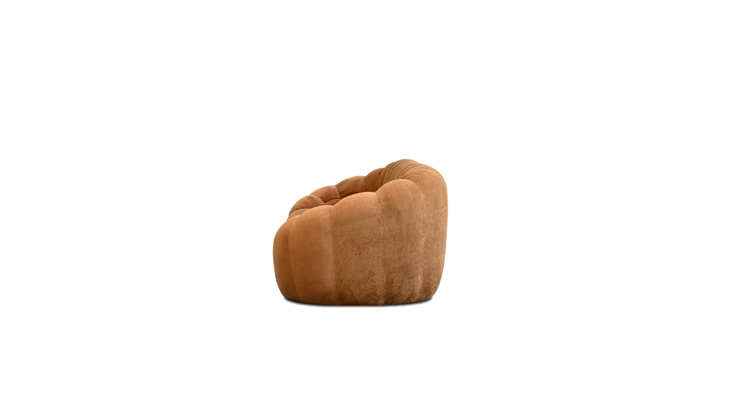 PUFFIN Toffee Chenille 3-Seater Sofa 105 inch