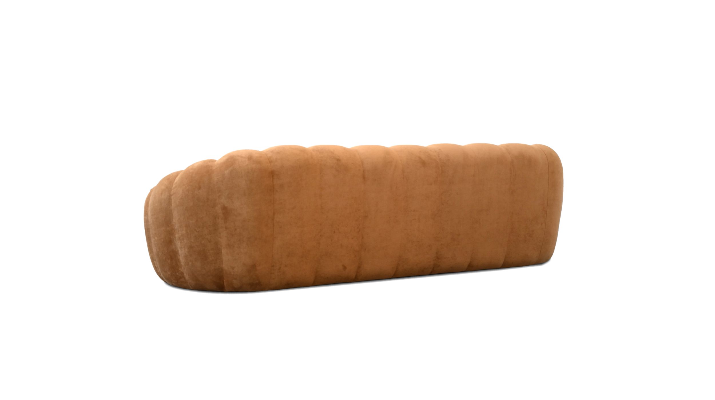 PUFFIN Toffee Chenille 3-Seater Sofa 105 inch