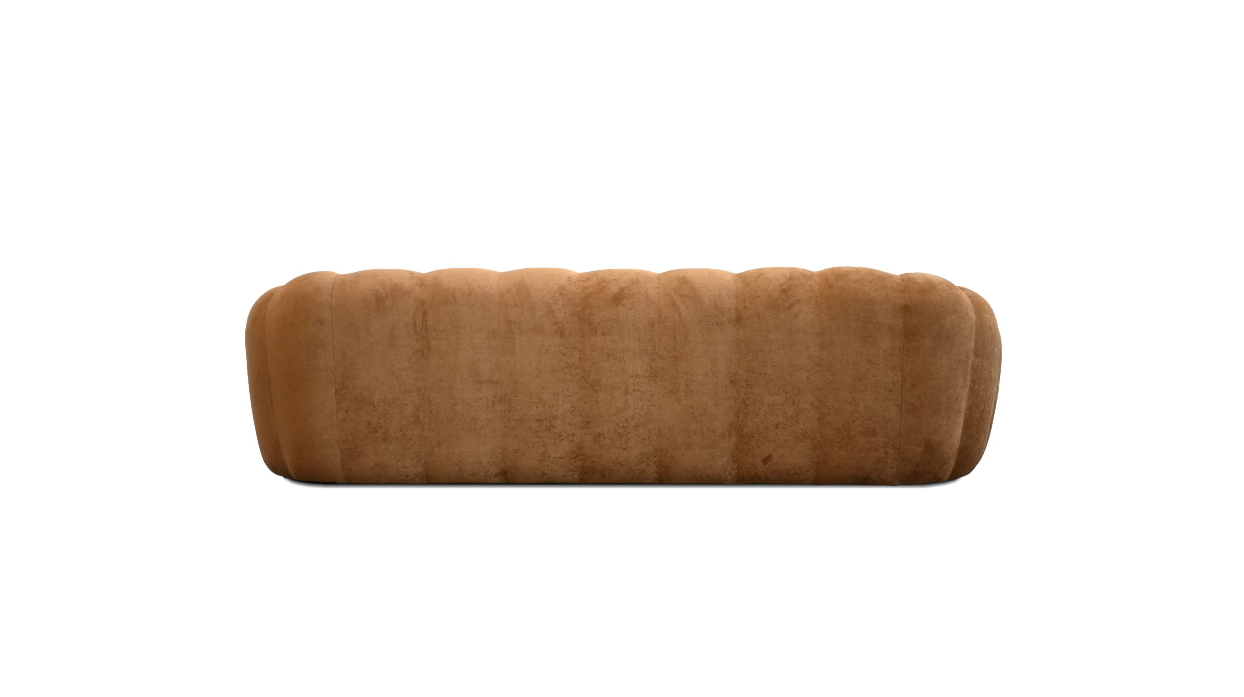 PUFFIN Toffee Chenille 3-Seater Sofa 105 inch