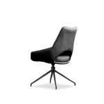 SOFIA Black Leatherette Swivel Dining Chair 10 SOFIA Black Leatherette Swivel Dining Chair