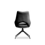 SOFIA Black Leatherette Swivel Dining Chair 11 SOFIA Black Leatherette Swivel Dining Chair