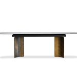 SORRENTO Oval Italian Ceramic Dining Table Antique Brass 8 SORRENTO Oval Italian Ceramic Dining Table Antique Brass