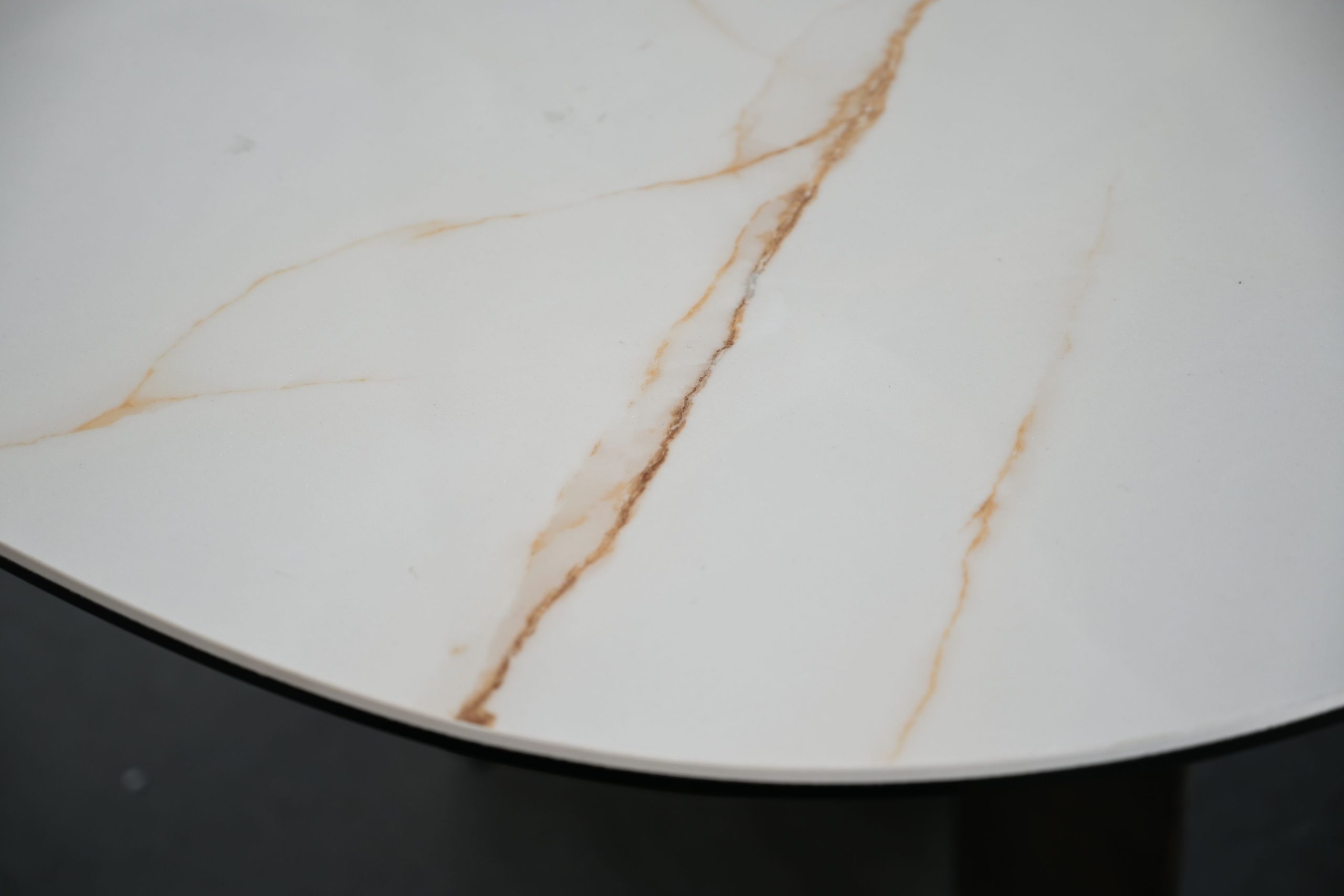SORRENTO Oval Italian Ceramic Dining Table Antique Brass 4 SORRENTO Oval Italian Ceramic Dining Table Antique Brass - Image 4