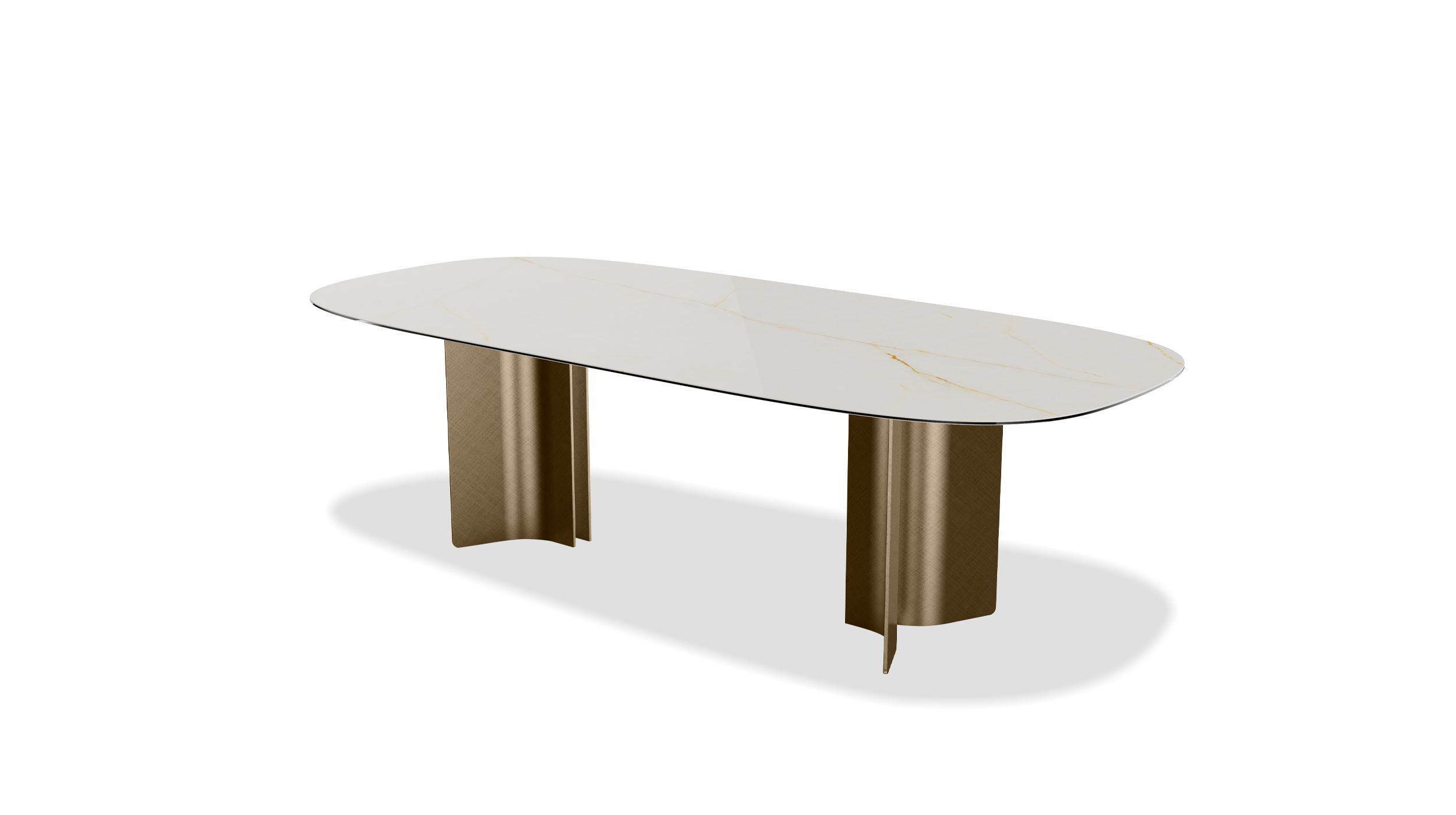 SORRENTO Oval Italian Ceramic Dining Table Antique Brass 1 SORRENTO Oval Italian Ceramic Dining Table Antique Brass