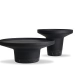SPACER Coffee Table Black Marble Base Matte Black Aluminum